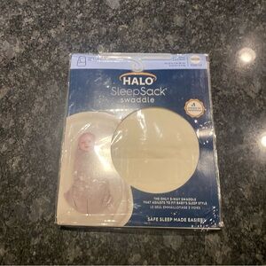 HALO SleepSack 3-Way Adjustable Cotton Swaddle Cream Color Newborn 0-3months New